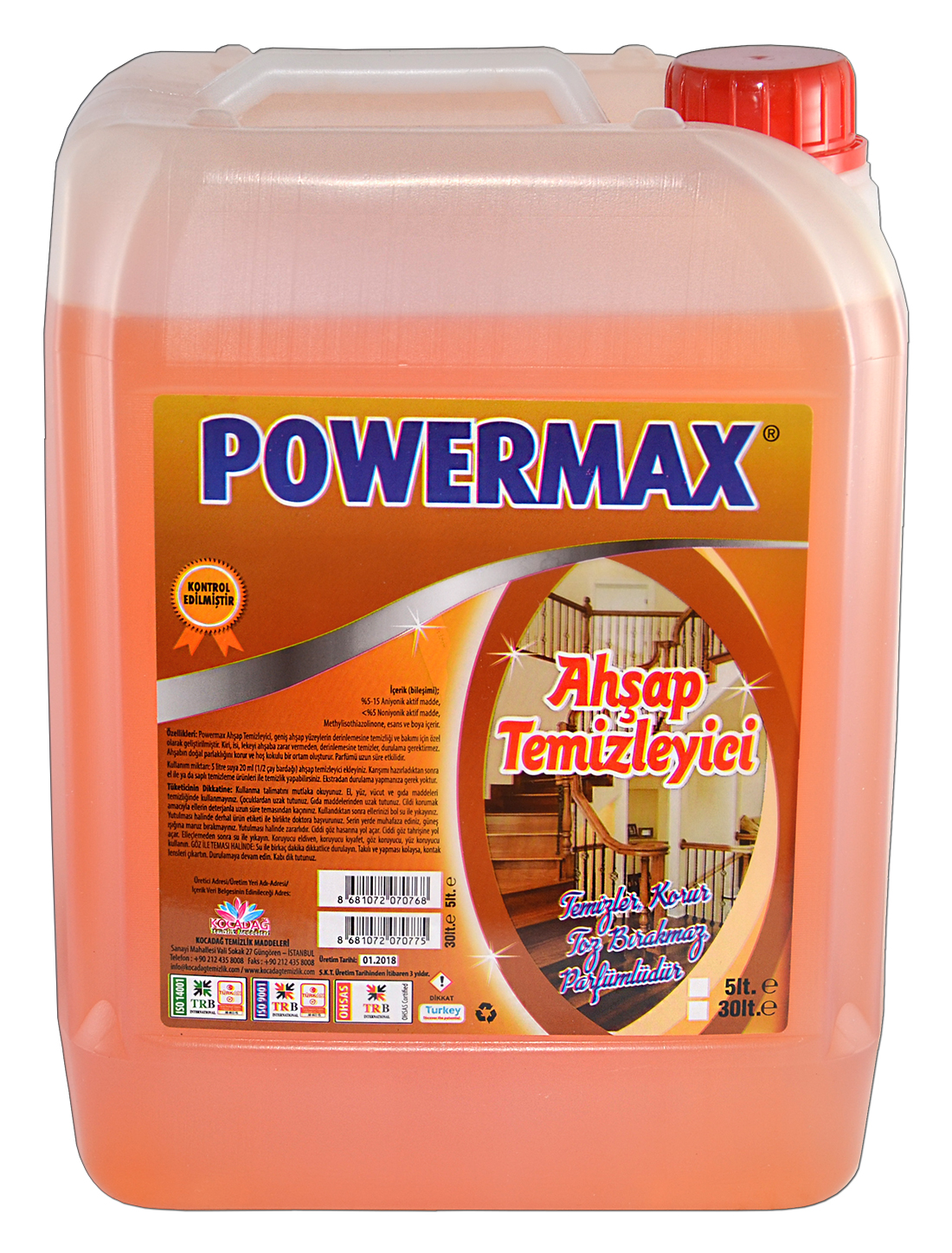 Powermax Ahşap Temizleyicisi 5 Lt