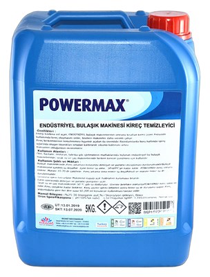 Powermax Endüstriyel Bulaşık Makinesi Kireç Temizleyici 5 Lt