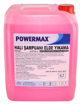 Powermax Halı Yıkama Şampuanı 5 Lt