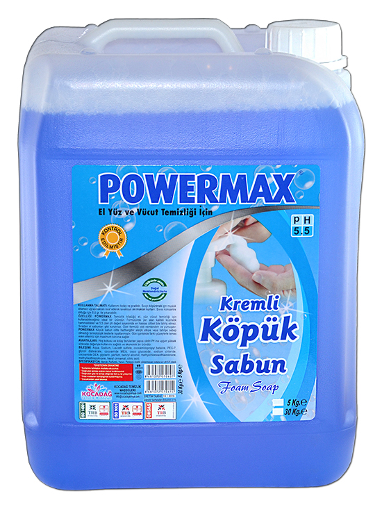 Powermax Kremli Köpüklü Sabun 5 Lt