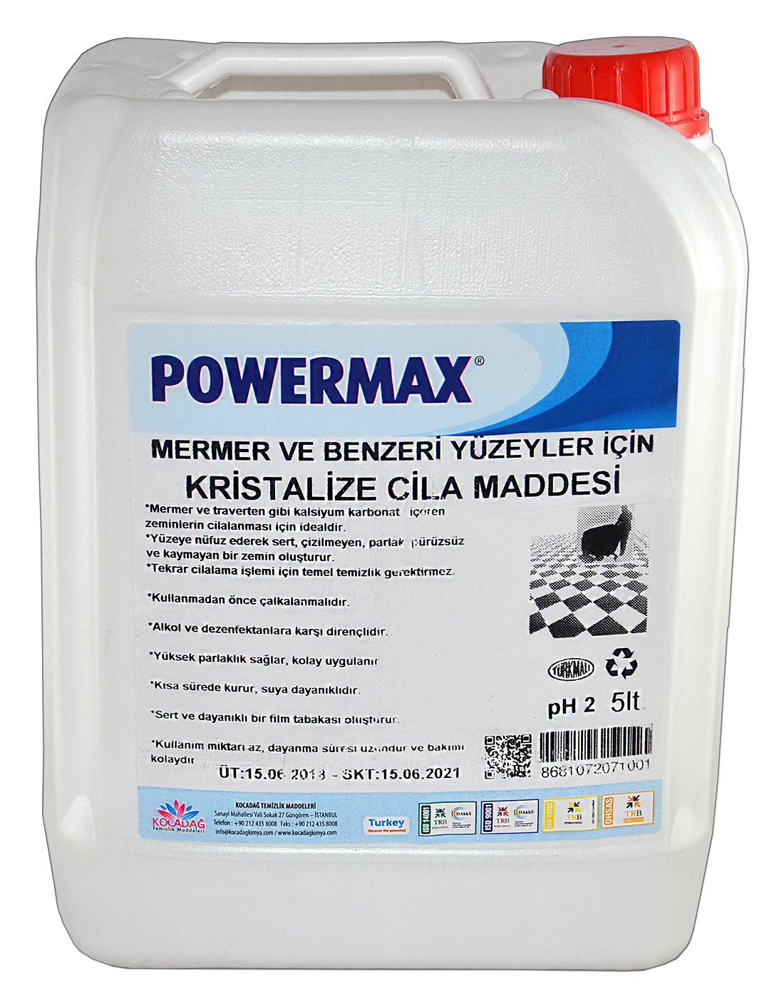 Powermax Kiristalize Cila Maddesi 5 Lt