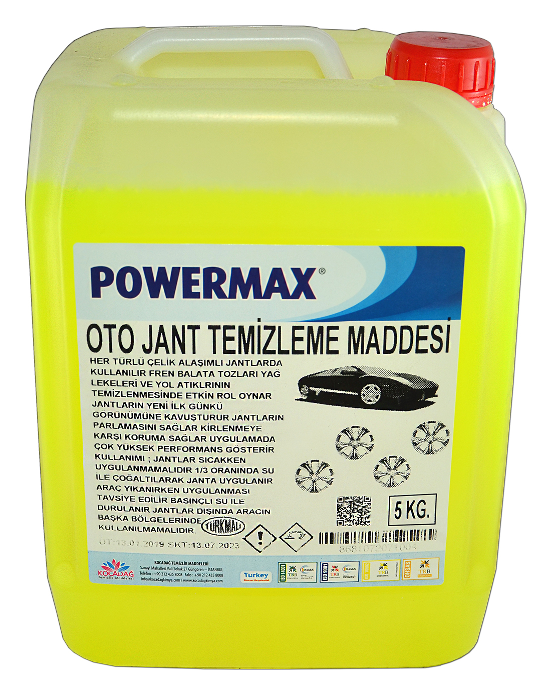 Powermax Oto Jant Temizleme Maddesi 5 Lt