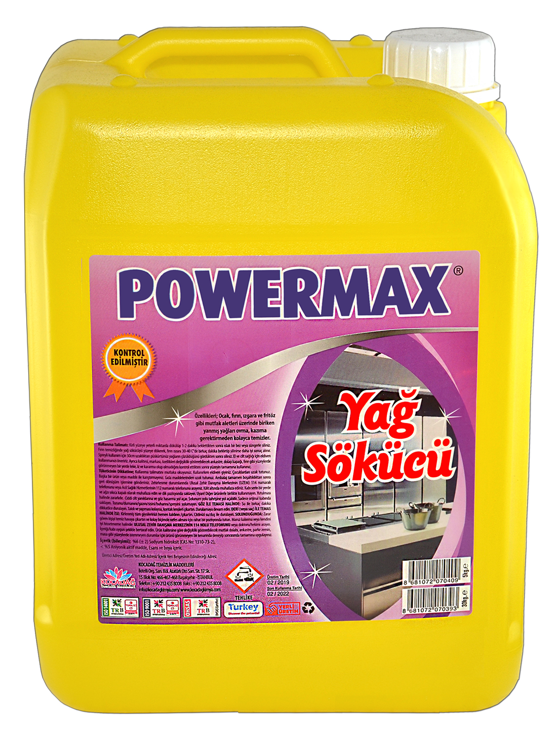 Powermax Yağ Sökücü 5 Lt